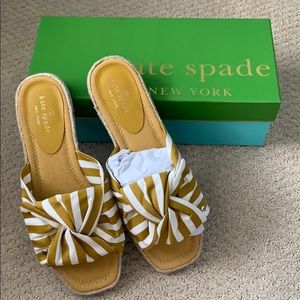 Kate Spade espadrille slides